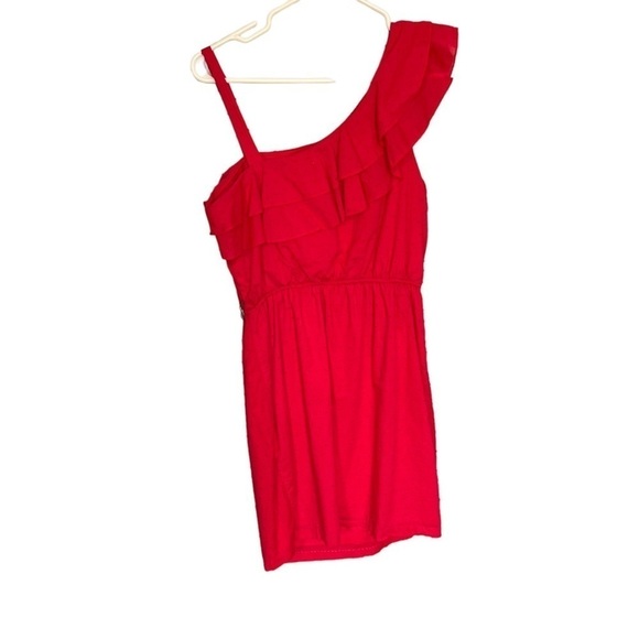 City Triangles Pink Ruffle Shoulder Dress M - Picture 5 of 7